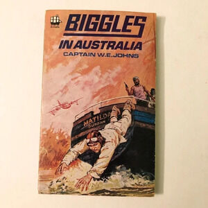 1970  Biggles In Australia By Captain W E Johns Paperback Book